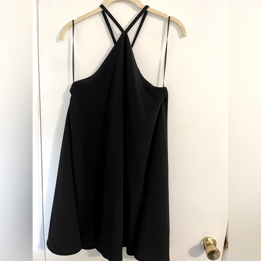Lulus Black Halter Swing Dress